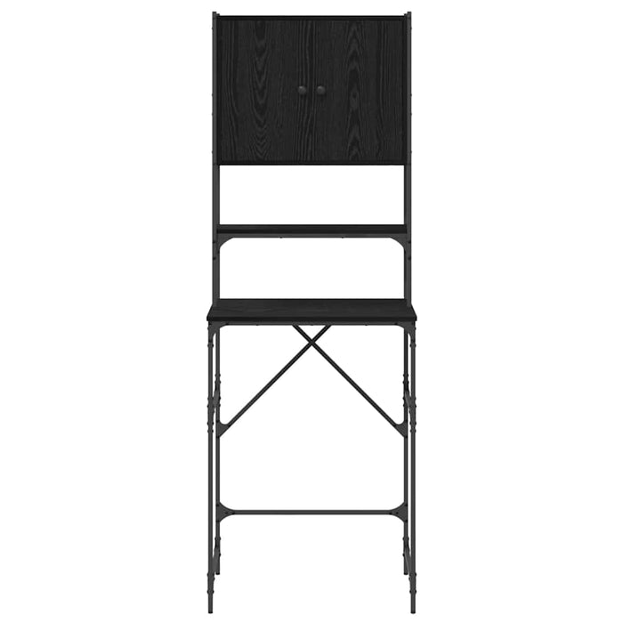 Dulap pentru mașina de spălat Negru 0ak 68 x 48,5 x 194 cm - WALTI WALTI