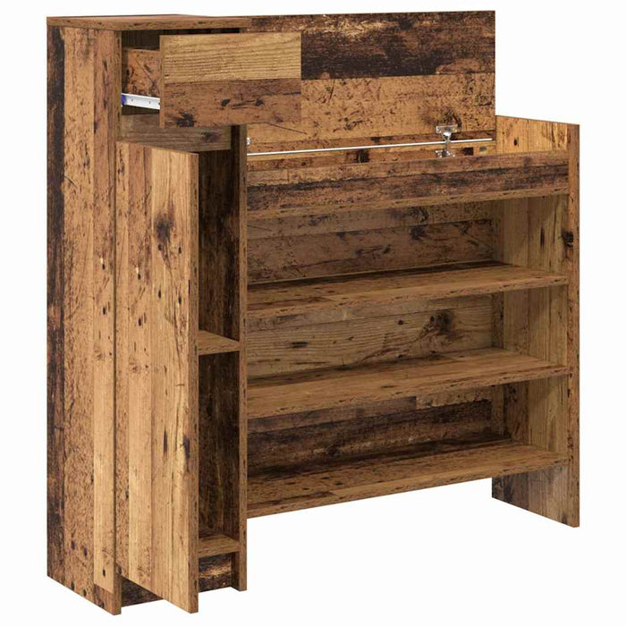 Dulap pentru pantofi cu sertar Lemn vechi 100,5 x 28 x 100 cm - WALTI WALTI