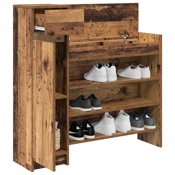 Dulap pentru pantofi cu sertar Lemn vechi 100,5 x 28 x 100 cm - WALTI WALTI
