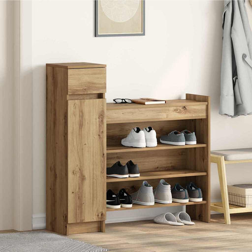 Dulap pentru pantofi Stejar Artizanal 100,5 x 28 x 100 cm - WALTI WALTI