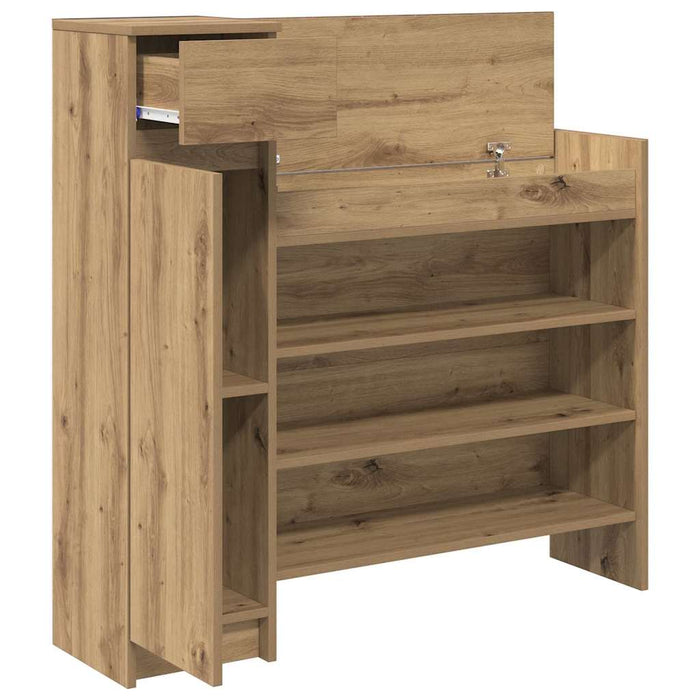 Dulap pentru pantofi Stejar Artizanal 100,5 x 28 x 100 cm - WALTI WALTI