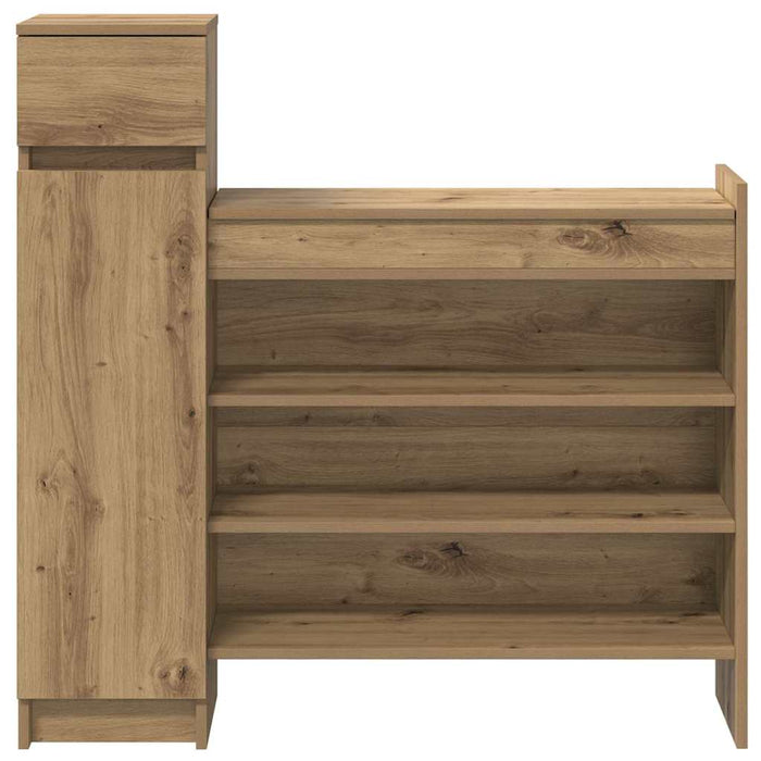 Dulap pentru pantofi Stejar Artizanal 100,5 x 28 x 100 cm - WALTI WALTI