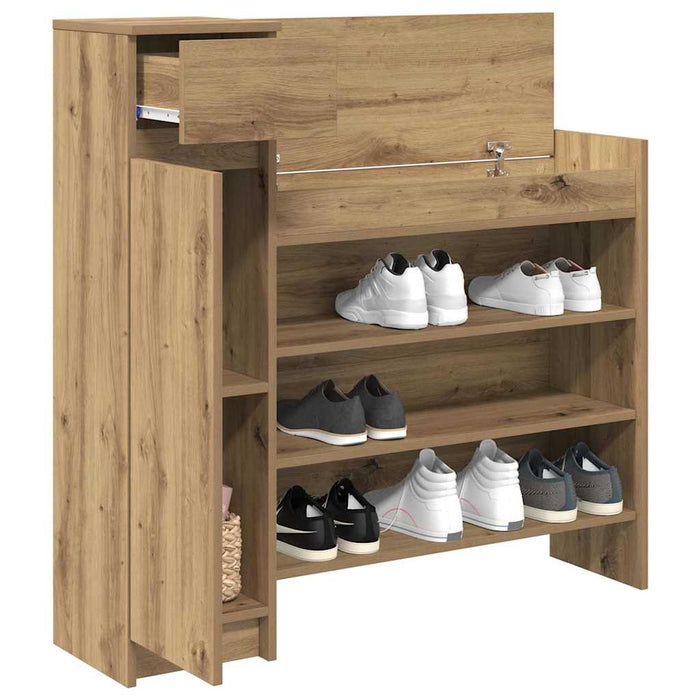 Dulap pentru pantofi Stejar Artizanal 100,5 x 28 x 100 cm - WALTI WALTI