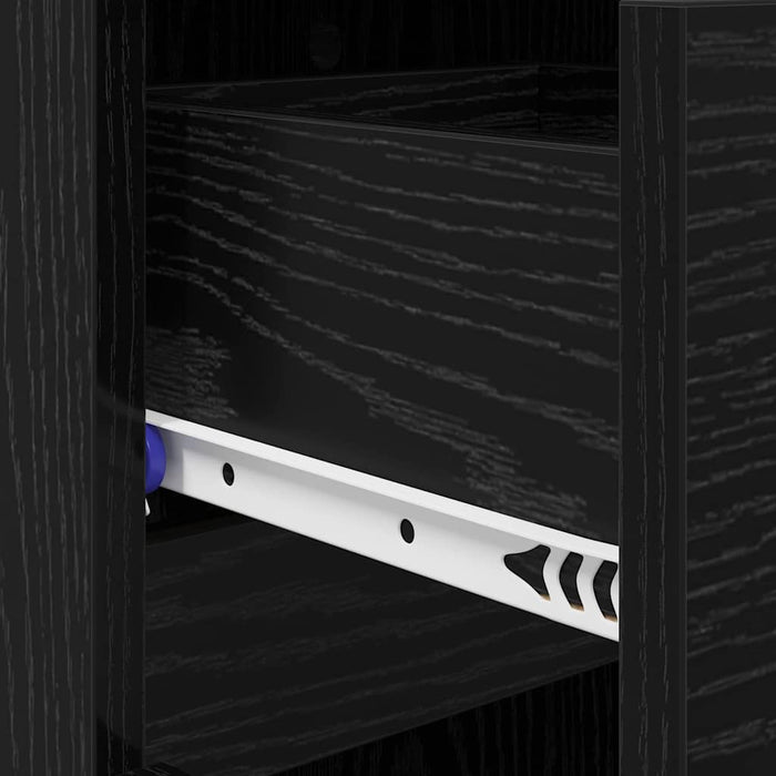 Dulap pentru pantofi cu sertar Stejar Negru 100,5 x 28 x 100 cm - WALTI WALTI