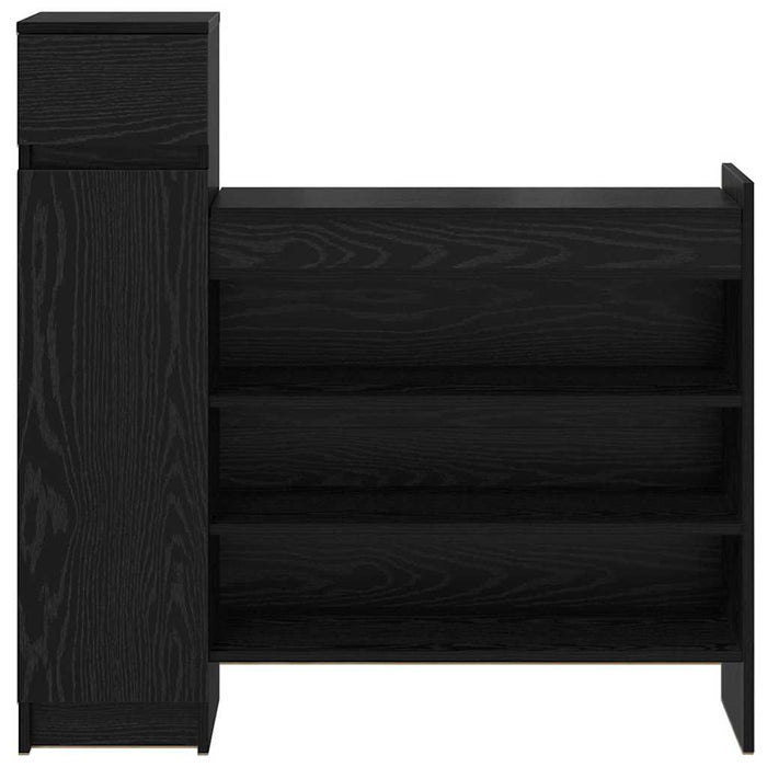 Dulap pentru pantofi cu sertar Stejar Negru 100,5 x 28 x 100 cm - WALTI WALTI