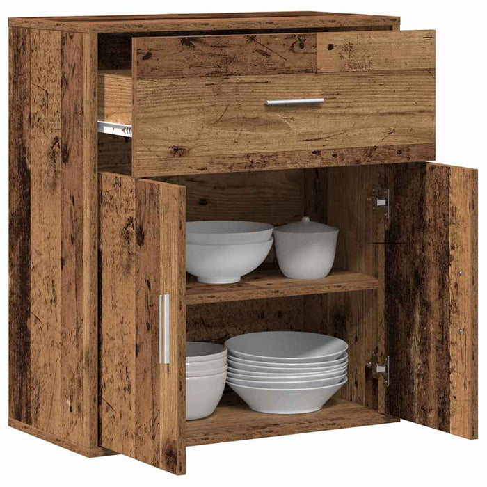 Bufet cu sertar Lemn vechi 60 x 31 x 70 cm Lemn compozit - WALTI WALTI