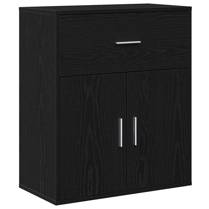 Bufet cu sertar Stejar Negru 60 x 31 x 70 cm Lemn compozit - WALTI WALTI
