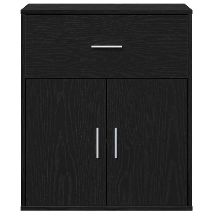 Bufet cu sertar Stejar Negru 60 x 31 x 70 cm Lemn compozit - WALTI WALTI
