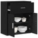 Bufet cu sertar Stejar Negru 60 x 31 x 70 cm Lemn compozit - WALTI WALTI