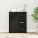 Bufet cu sertar Stejar Negru 60 x 31 x 70 cm Lemn compozit - WALTI WALTI