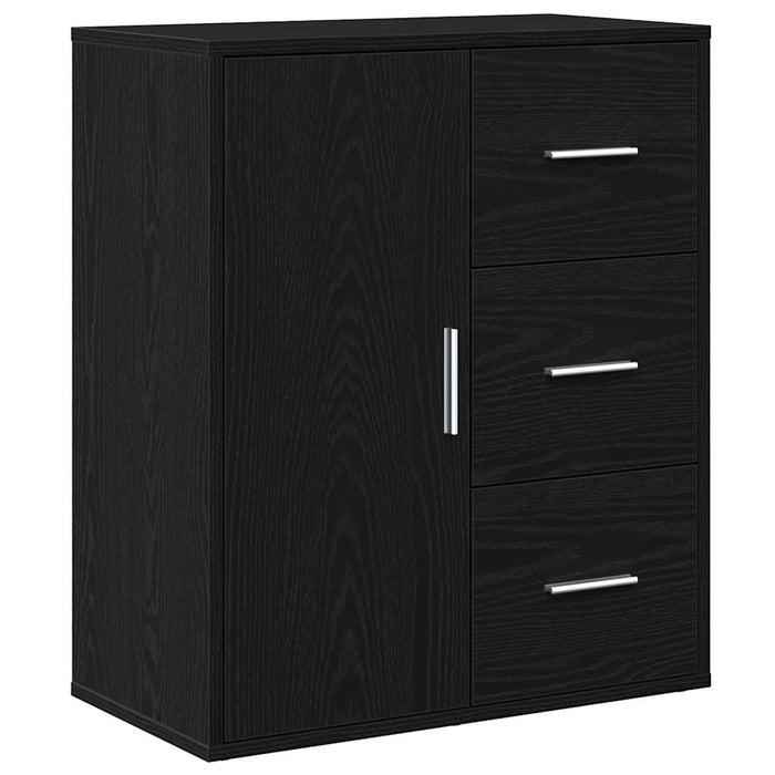 Bufet cu sertar Stejar Negru 60 x 31 x 70 cm Lemn compozit - WALTI WALTI