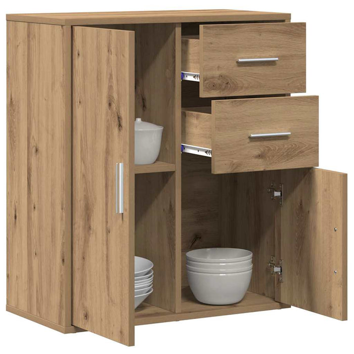 Bufet cu sertar Stejar Artizanal 60 x 31 x 70 cm Lemn compozit - WALTI WALTI