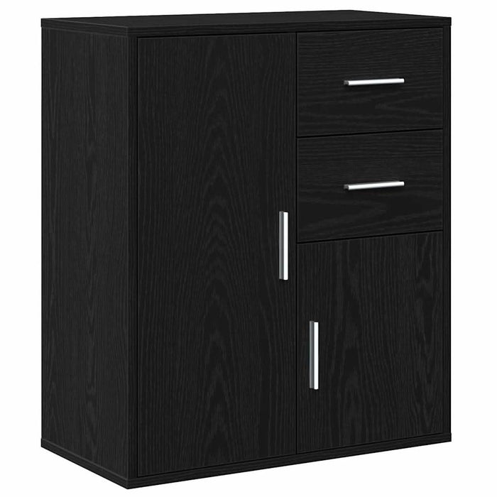 Bufet cu sertar Stejar Negru 60 x 31 x 70 cm Lemn compozit - WALTI WALTI