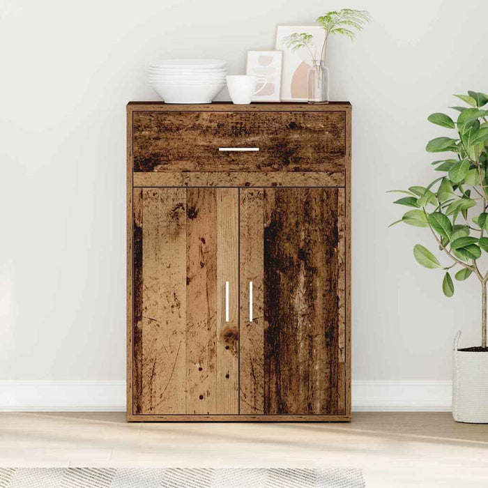 Bufet cu sertar Lemn vechi 60 x 30 x 84 cm Lemn compozit - WALTI WALTI