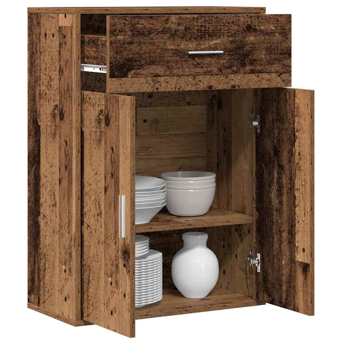 Bufet cu sertar Lemn vechi 60 x 30 x 84 cm Lemn compozit - WALTI WALTI