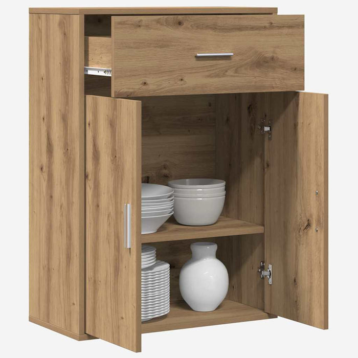 Bufet cu sertar Stejar Artizanal 60 x 30 x 84 cm Lemn compozit - WALTI WALTI