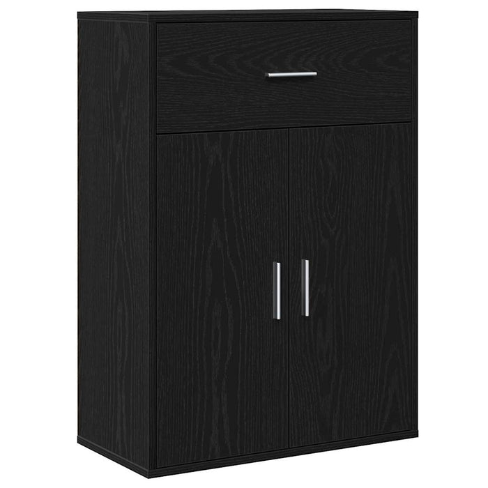 Bufet cu sertar Stejar Negru 60 x 30 x 84 cm Lemn compozit - WALTI WALTI