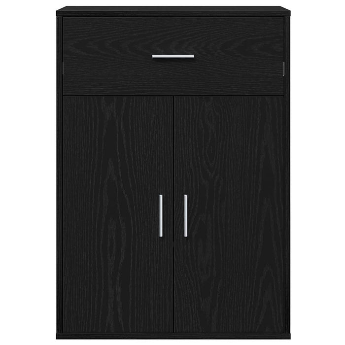 Bufet cu sertar Stejar Negru 60 x 30 x 84 cm Lemn compozit - WALTI WALTI