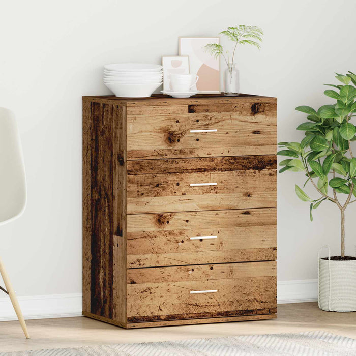 Bufet cu sertar Lemn vechi 60 x 39 x 80 cm Lemn compozit - WALTI WALTI