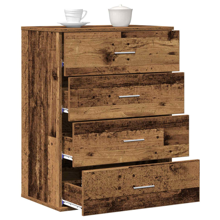 Bufet cu sertar Lemn vechi 60 x 39 x 80 cm Lemn compozit - WALTI WALTI