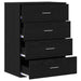 Bufet cu sertar Stejar Negru 60 x 39 x 80 cm Lemn compozit - WALTI WALTI