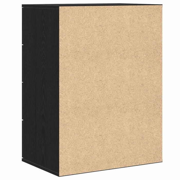 Bufet cu sertar Stejar Negru 60 x 39 x 80 cm Lemn compozit - WALTI WALTI