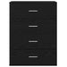 Bufet cu sertar Stejar Negru 60 x 39 x 80 cm Lemn compozit - WALTI WALTI