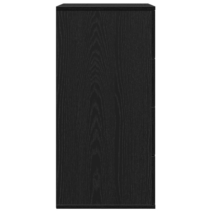 Bufet cu sertar Stejar Negru 60 x 39 x 80 cm Lemn compozit - WALTI WALTI