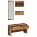 Set mobilier hol cu sertar 4 pcs Lemn vechi Lemn compozit - WALTI WALTI