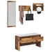 Set mobilier hol cu sertar 4 pcs Lemn vechi Lemn compozit - WALTI WALTI