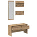Set mobilier hol cu sertar 4 pcs Stejar artizanal Lemn compozit - WALTI WALTI