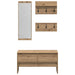 Set mobilier hol cu sertar 4 pcs Stejar artizanal Lemn compozit - WALTI WALTI