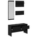 Set mobilier hol cu sertar 4 pcs Stejar Negru Lemn compozit - WALTI WALTI