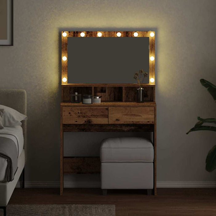 Masă de Machiaj Lemn vechi 80 x 41 x 134,5 cm Lemn compozit - WALTI WALTI