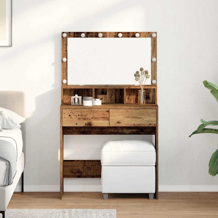 Masă de Machiaj Lemn vechi 80 x 41 x 134,5 cm Lemn compozit - WALTI WALTI