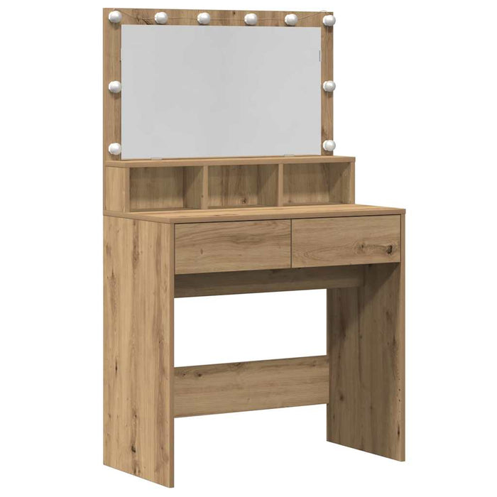 Masă de Machiaj cu sertar Stejar Artizanal 80 x 41 x 134,5 cm - WALTI WALTI