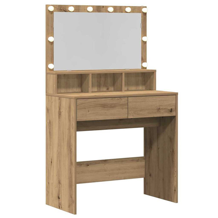 Masă de Machiaj cu sertar Stejar Artizanal 80 x 41 x 134,5 cm - WALTI WALTI