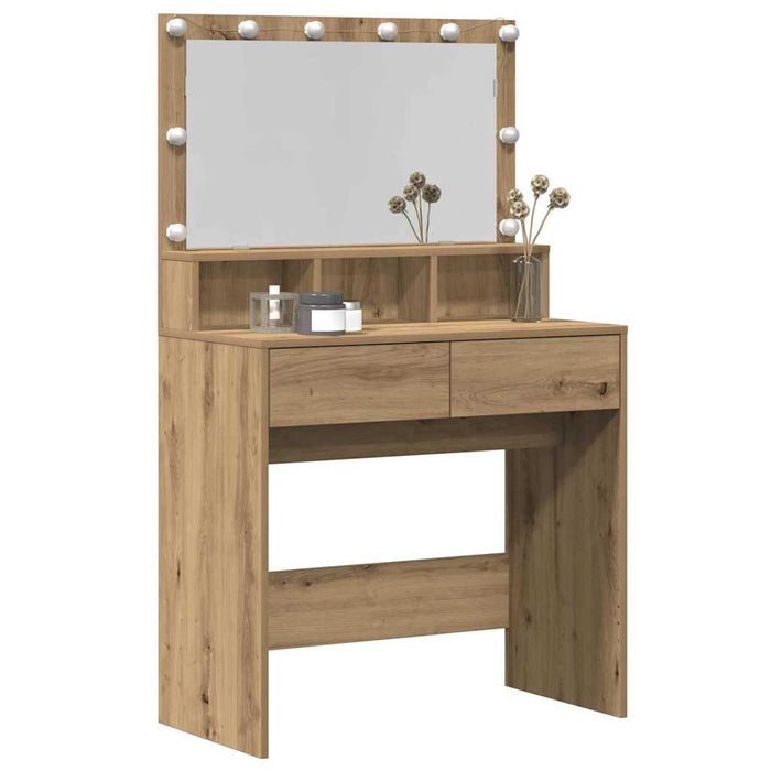 Masă de Machiaj cu sertar Stejar Artizanal 80 x 41 x 134,5 cm - WALTI WALTI