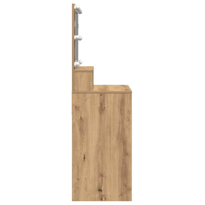 Masă de Machiaj cu sertar Stejar Artizanal 80 x 41 x 134,5 cm - WALTI WALTI