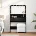 Masă de Machiaj Stejar Negru 80 x 41 x 134,5 cm Lemn compozit - WALTI WALTI