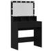 Masă de Machiaj Stejar Negru 80 x 41 x 134,5 cm Lemn compozit - WALTI WALTI
