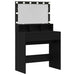 Masă de Machiaj Stejar Negru 80 x 41 x 134,5 cm Lemn compozit - WALTI WALTI
