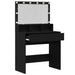 Masă de Machiaj Stejar Negru 80 x 41 x 134,5 cm Lemn compozit - WALTI WALTI