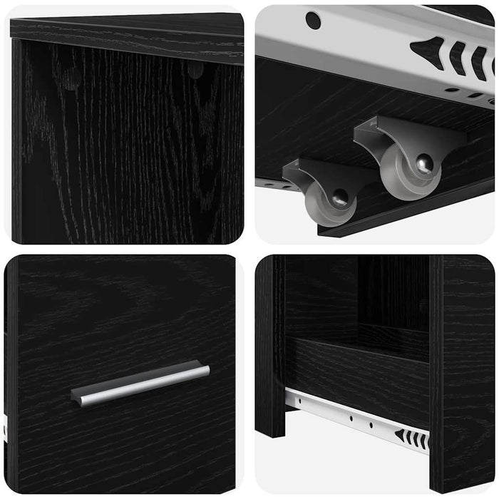Set de mobilier pentru baie Stejar Negru 22 x 41 x 135 cm - WALTI WALTI