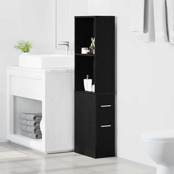 Set de mobilier pentru baie Stejar Negru 22 x 41 x 135 cm - WALTI WALTI