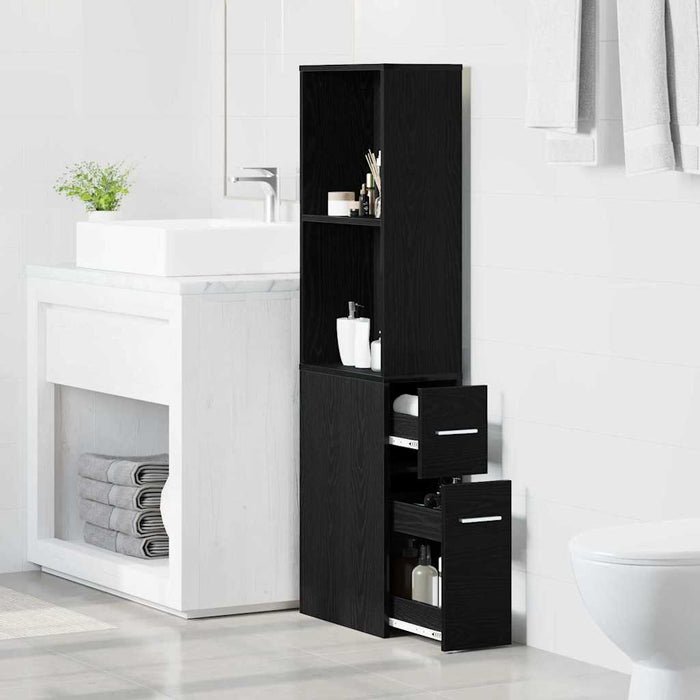 Set de mobilier pentru baie Stejar Negru 22 x 41 x 135 cm - WALTI WALTI