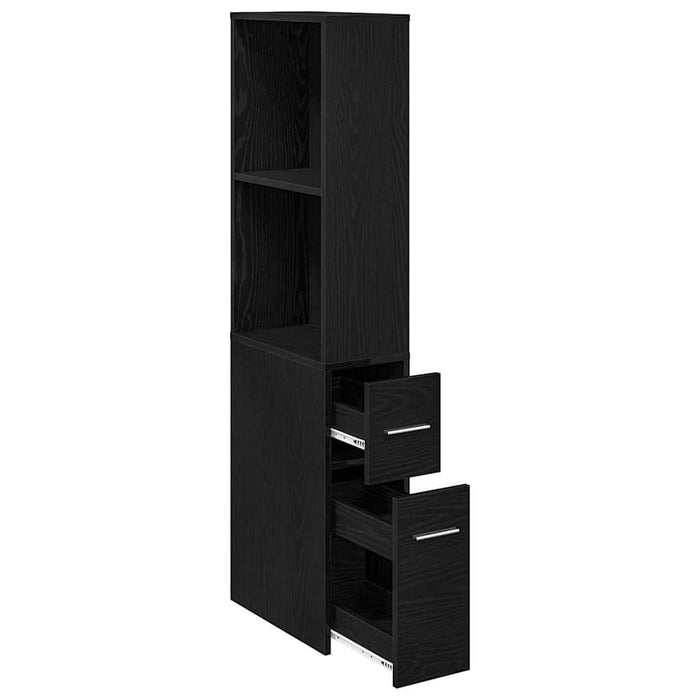 Set de mobilier pentru baie Stejar Negru 22 x 41 x 135 cm - WALTI WALTI