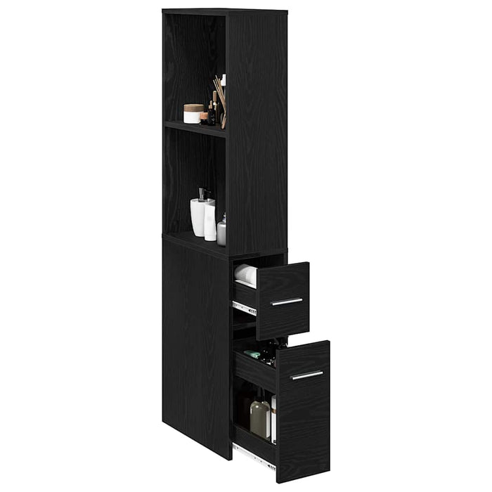 Set de mobilier pentru baie Stejar Negru 22 x 41 x 135 cm - WALTI WALTI