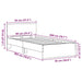 Cadru de pat cu headboard Lemn vechi 90 x 200 cm Lemn compozit - WALTI WALTI