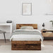 Cadru de pat cu headboard Lemn vechi 90 x 190 cm Lemn compozit - WALTI WALTI